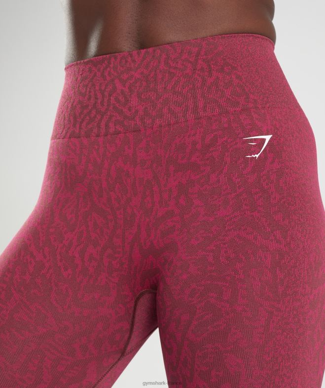 Gymshark adapter les leggings sans couture pour animaux récif | brun cerise femmes 6HF28299